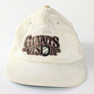 VTG Corduroy San Francisco Giants Snapback White Hat Cap Hat Giants Vision